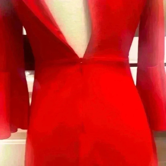 LULUS sexy red dress👠 size medium - Picture 5 of 7